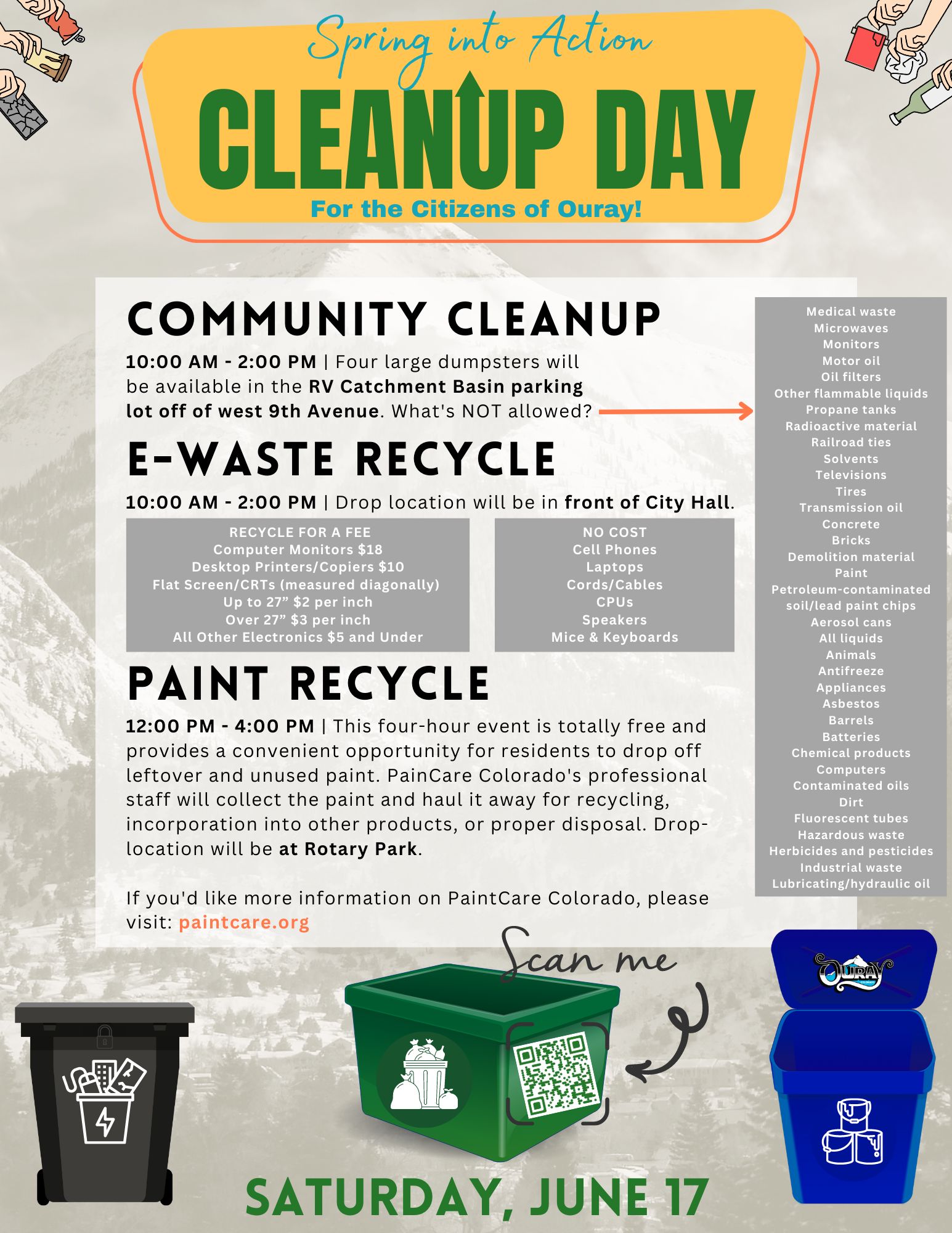 Copy of City of Ouray Community Cleanup Day (8.5 × 11 in) - Copy